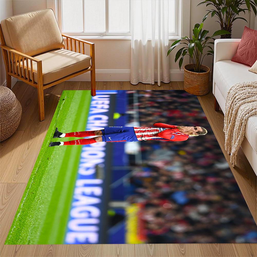 Atletico Madrid Player Carpet Suitable for Decorate room Dining Room Dormitory Game Room Antislip Carpet Office home decor
