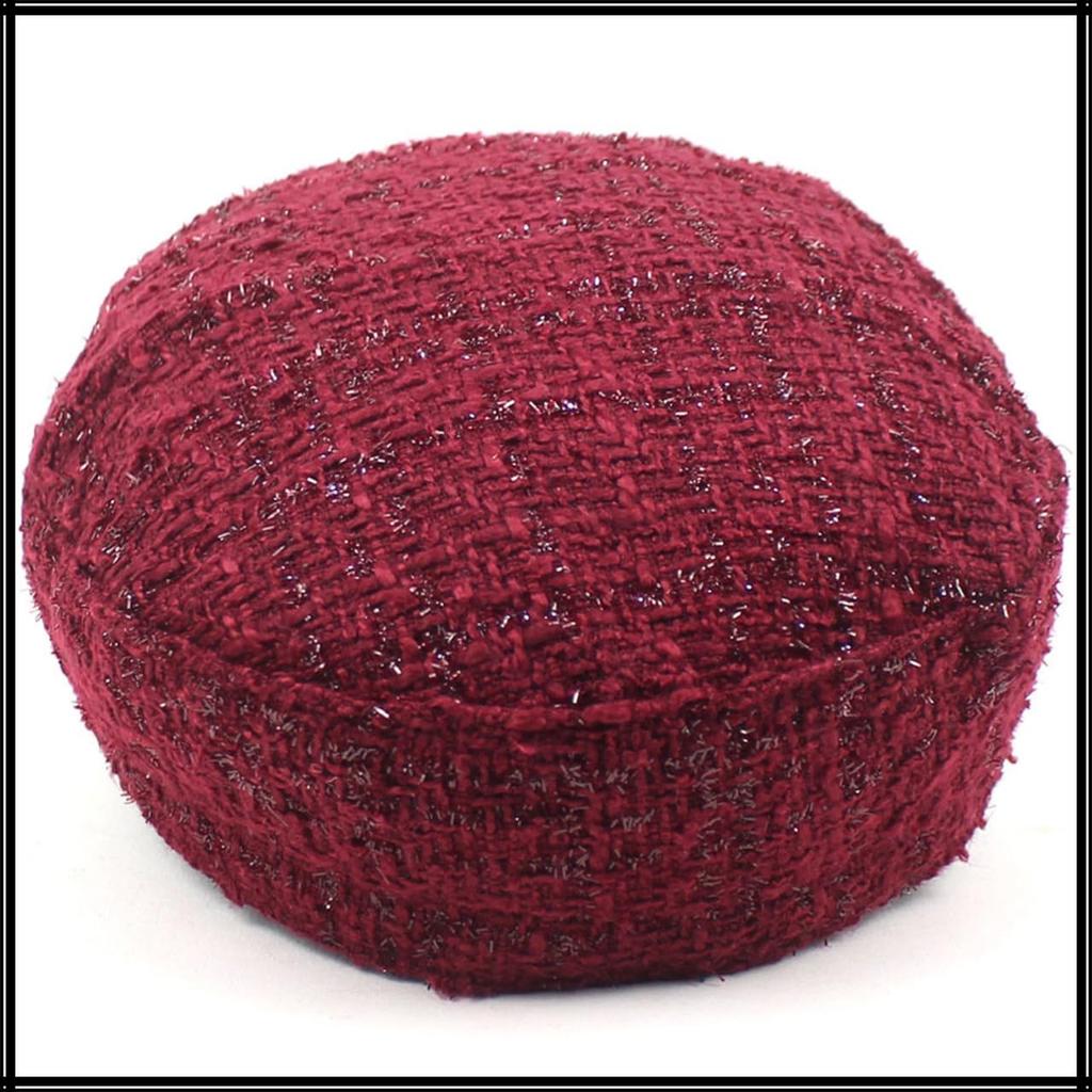 Căciulă Marină de Băiat de Ziar Going CZ311 [Colț Alb] Căciulă, Căciulă, Fetișcană, Elegantă, Pălărie, Afară, Călătorie, Tweed, Femei, (Vin)