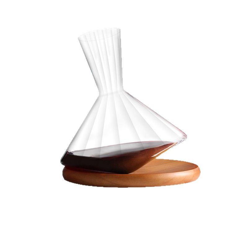 Crystal Gyroscope Rotating Decanter - Creative Wobbly Tumbler Glass