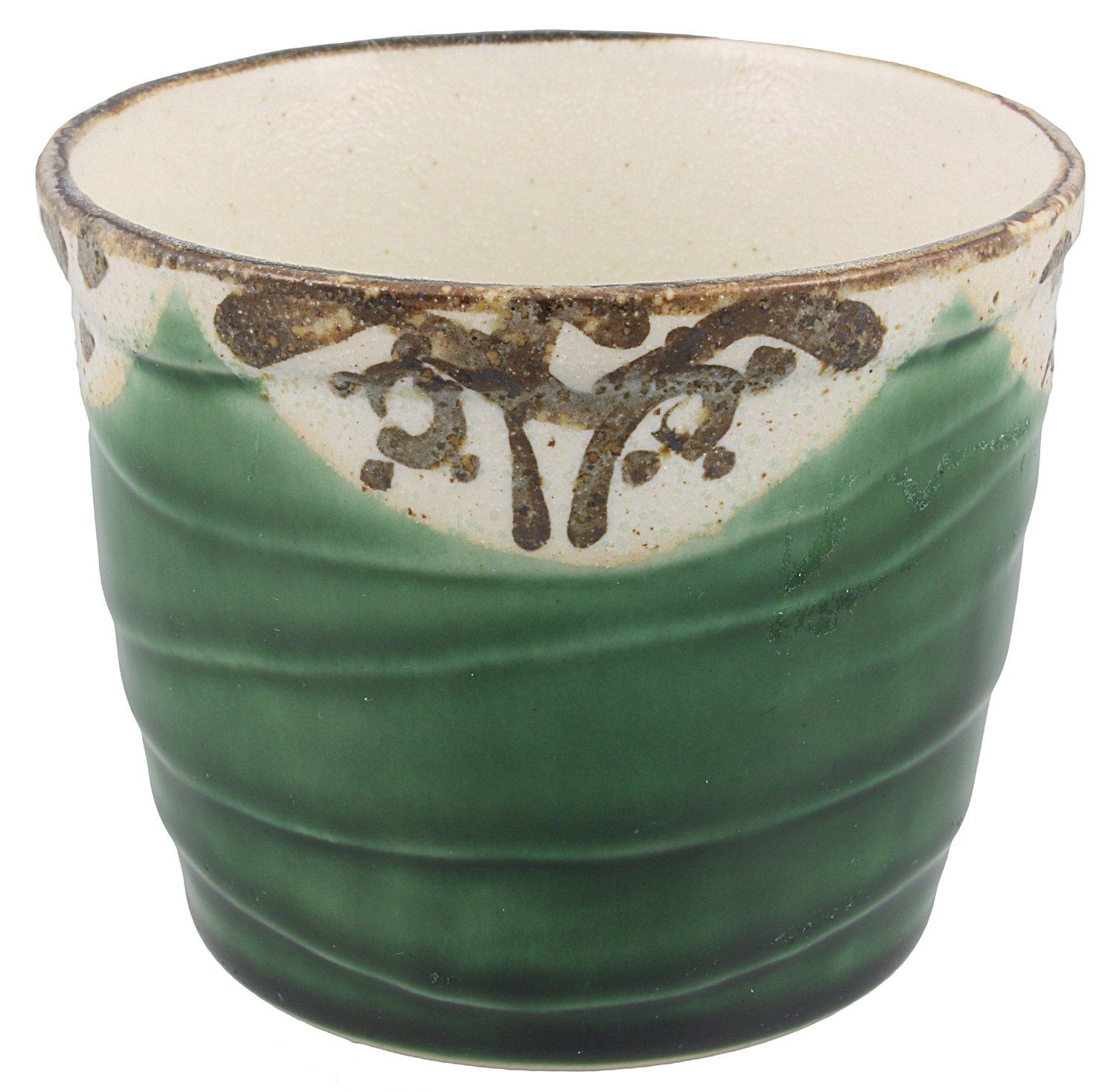 

Mino ware soba choko Oribe shaved approximately wide x 7cm capacity approximately made in product number (sake cup), pattern, finish, 8.5cm high,