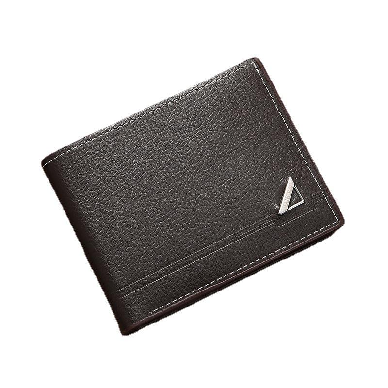 Men's Casual Leather Wallet - Youth Business Style, Spacious, Soft, and Stylish Horizontal Design