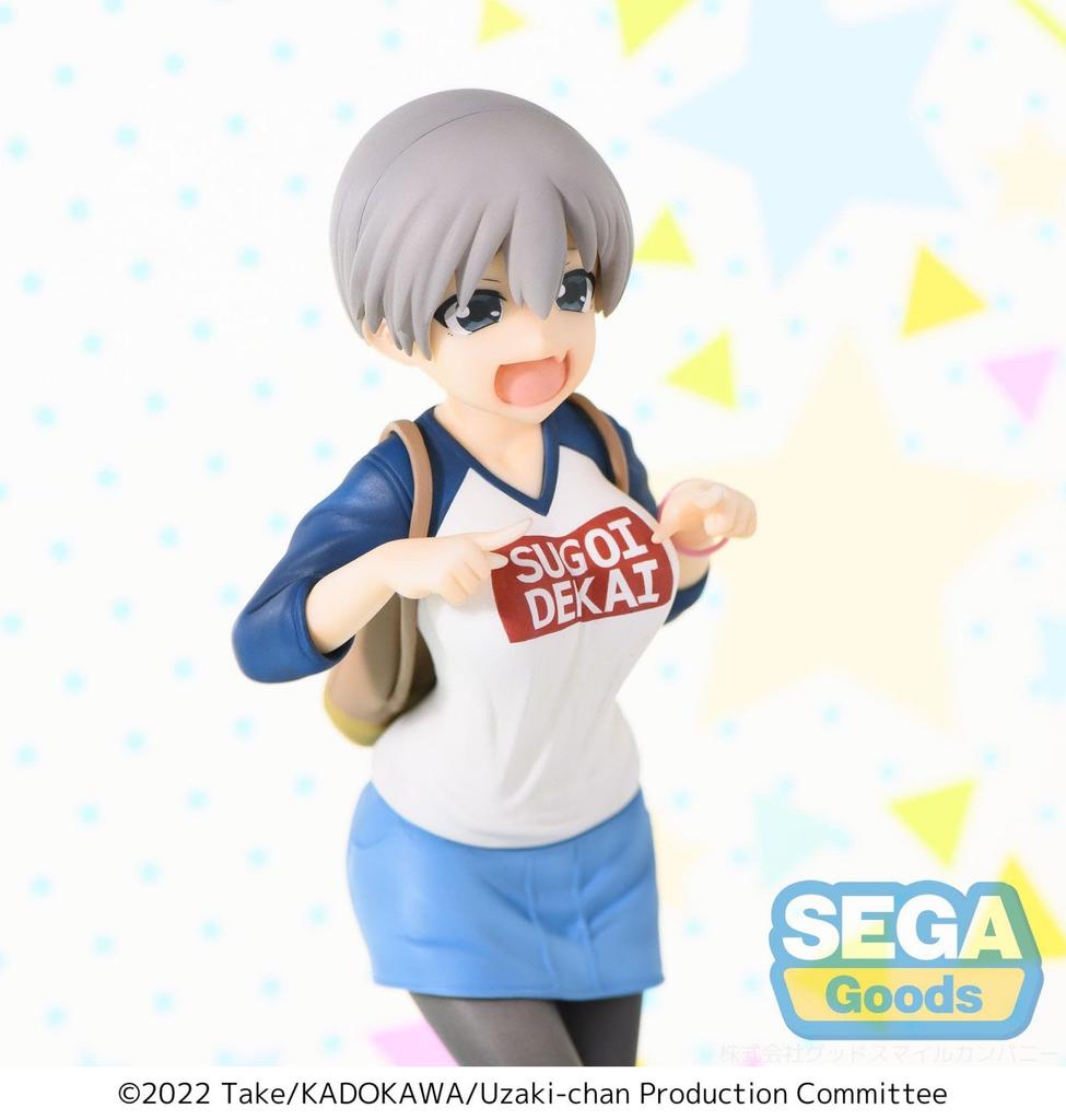 SEGA Uzaki-chan Wants To Play! Omega Super Premium Figure Uzaki Hana Grinning Face Ver.