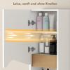 Bathroom Cabinet Wall Cabinet with Soft-Close Door and Open Shelf 30 X 17 X 67 Cm White