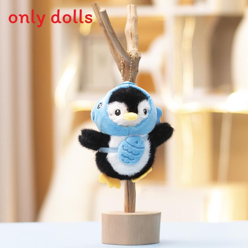 Cute Animal Stuffed Penguin Keychain With Pp Cotton Filling For Bags And Decor