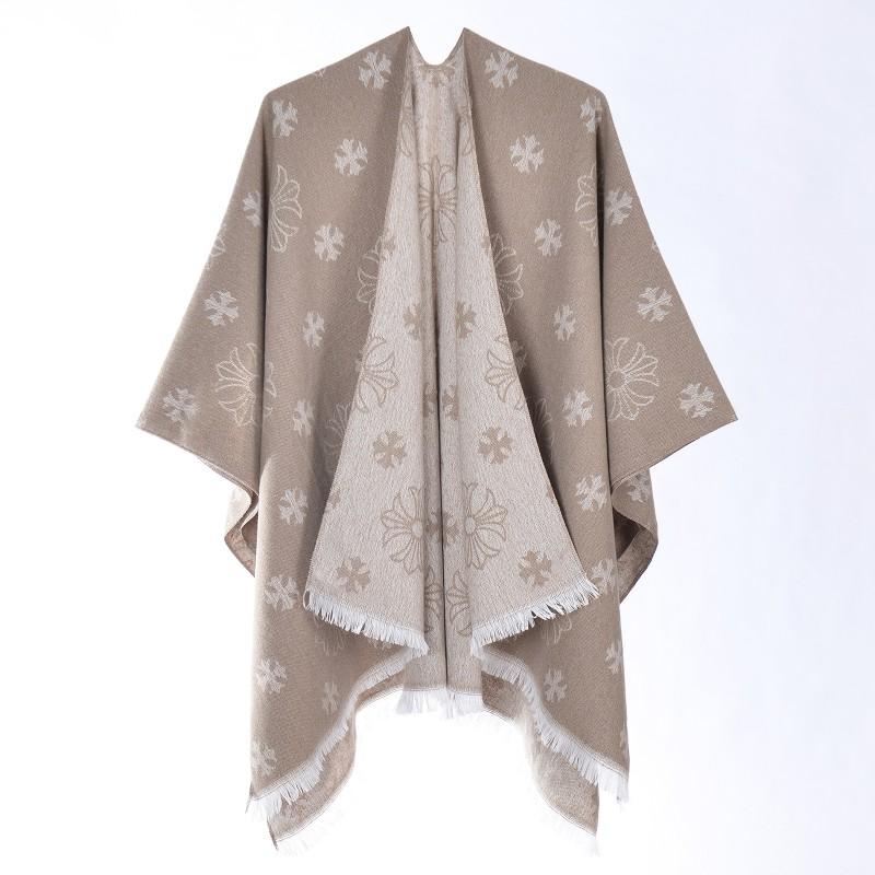 2026 Winter Scarf Cloak Faux Cashmere Warm Versatile Shawl Women Travel Photo Shoot