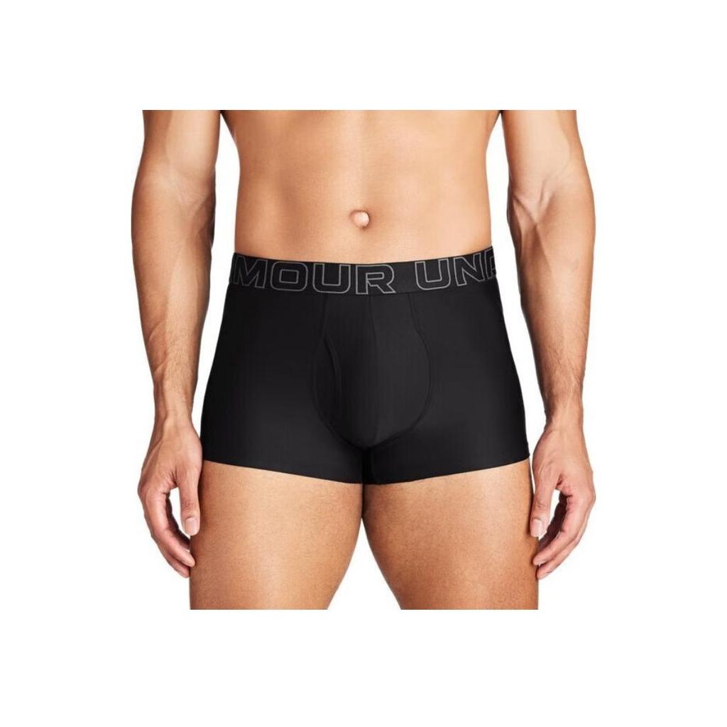Under Armour Tech Boxer Jock Letter Pattern Slim Fit Comfortable Mid Rise Underwear 3 Pack Men Underwear Black 1387418-001