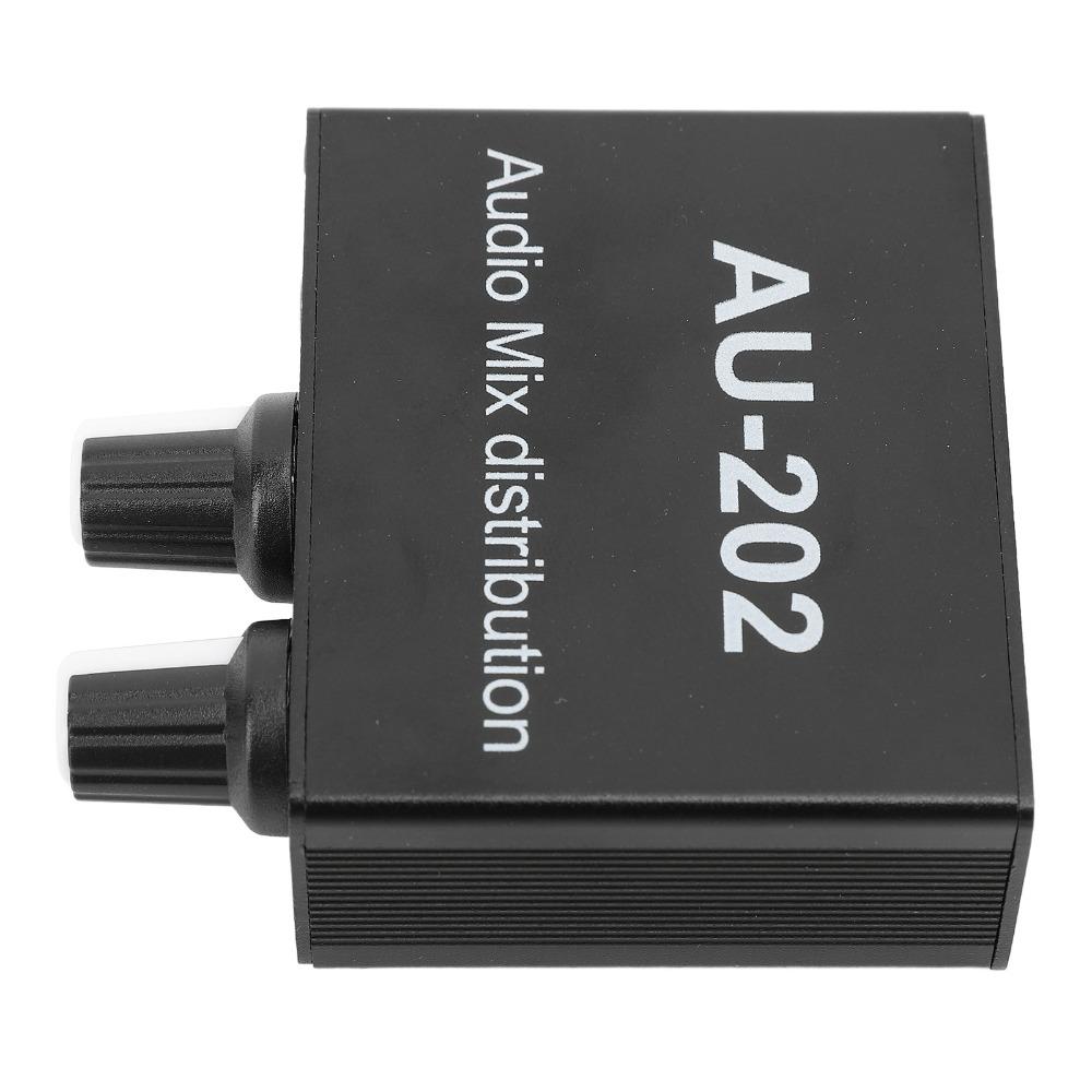 Independent Volume Control Small Sound Mixer 3.5mm Headphone Mixer Stereo Mixer  For Headphone