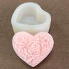 3D Love Heart Rose Silikon Flexibilní potravinářská forma Jílová pryskyřice Keramika Candy Fondant Candy Čokoláda Forma na mýdlo