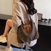 Leisure Time Traveling for Work High-capacity Backpack Autumn New Grid Retro Leopard Print Single Shoulder Crossbody Bag