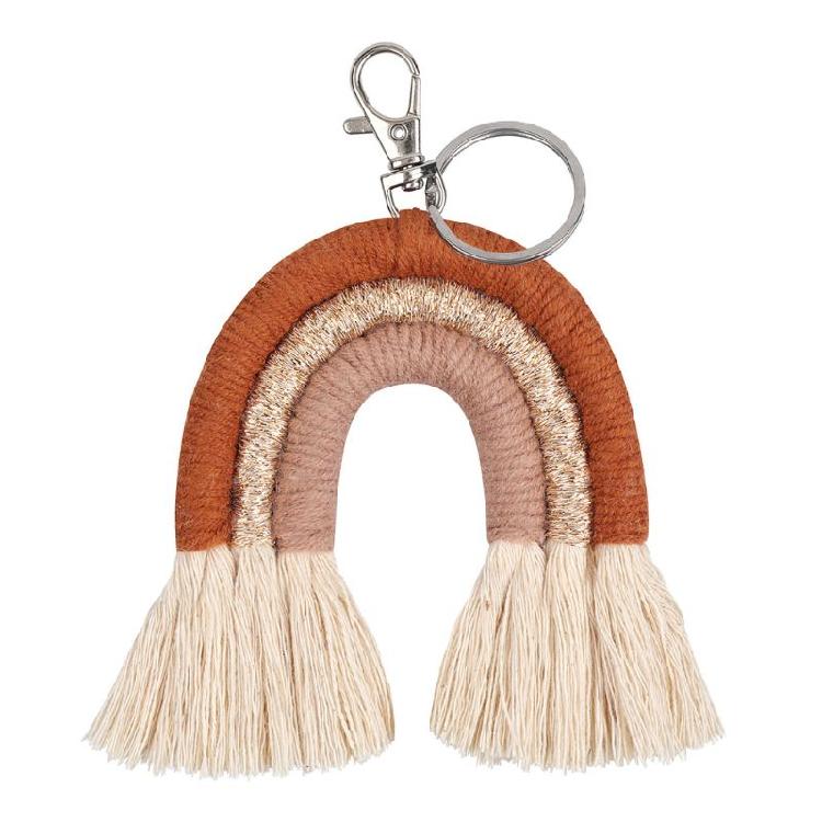 Fashionable Key Accessory Keychain Stylish Bag Ornament Cotton Texture Suitable for Key Bags and Backpack Decorating