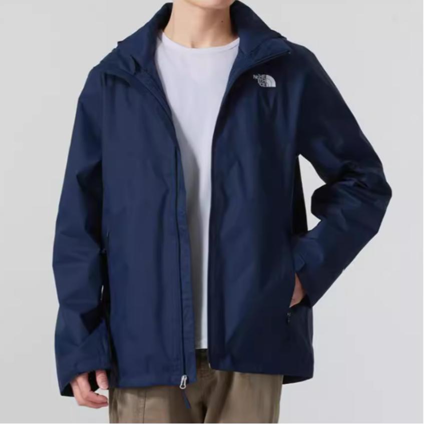THE NORTH FACE Dryvent Waterproof And Windproof Windbreaker Jacket Men's Marine Blue NF0A8EXR-8K2