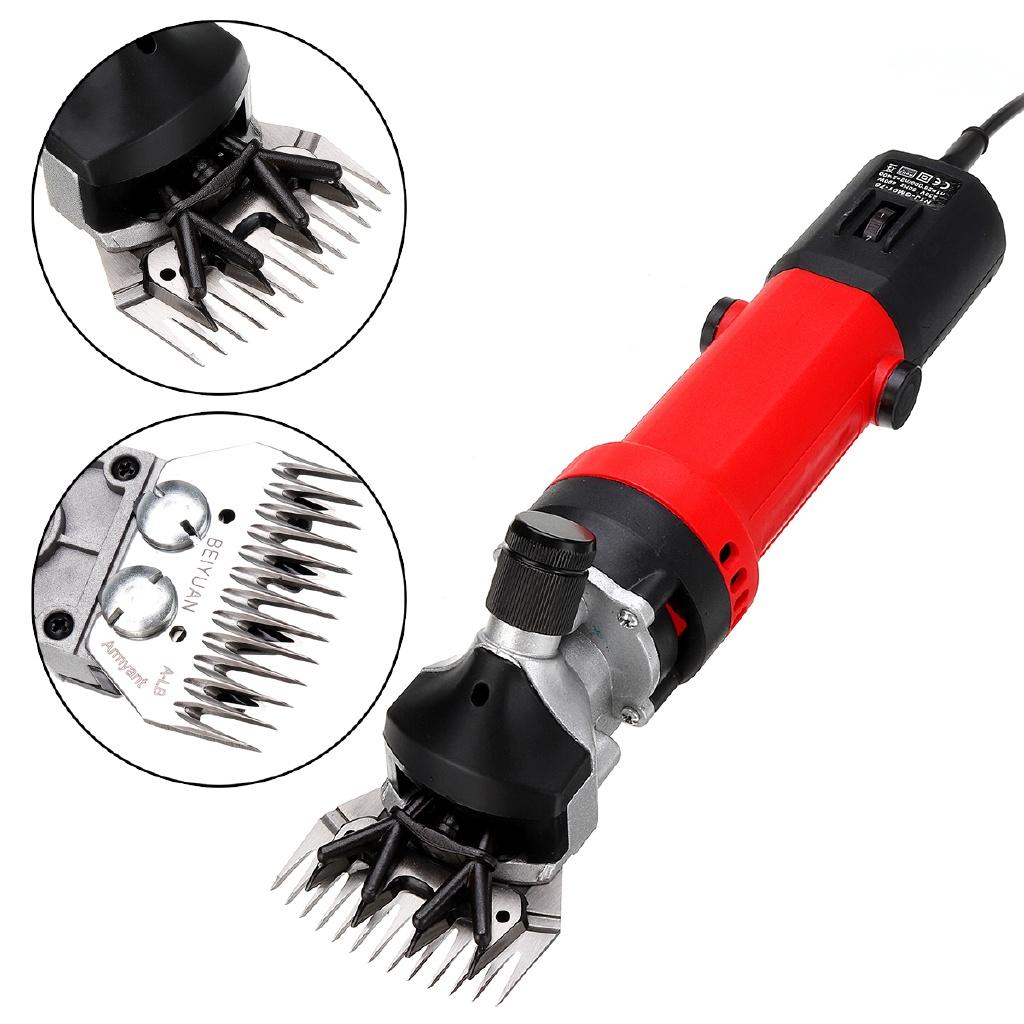 690W  Red Electric Shearing Clipper Pet Sheep Shear Alpaca Goat Farm Wool Cut Trimmer