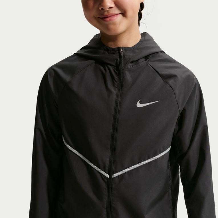 Nike Ceket FW25 Miler Yılbaşı Sürümü At Yılı Sınırlı Suya Dayanıklı Kapüşonlu Uzun Kollu Çocuk Çocuk ceketleri IO3389-010