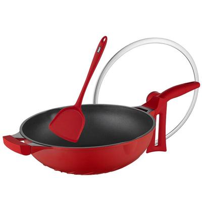 Debo 32cm Universal Wok with Standable Lid