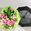 1pc Cactus Flowers Automatic Folding Umbrella, Heavy Duty 8 Rib Iron Frame,  Suitable for Travel, Daily Use, Birthday, Decor Gift M0104049