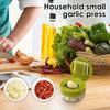 1PC Heavy Duty Garlic Press and Chopper - Manual Crusher and Chopper with Easy-to-Clean Chopping Plate