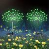 Solar Powered Firework Lights Versatile LED Decorative Lights for Pathways Lawns Special Occasions