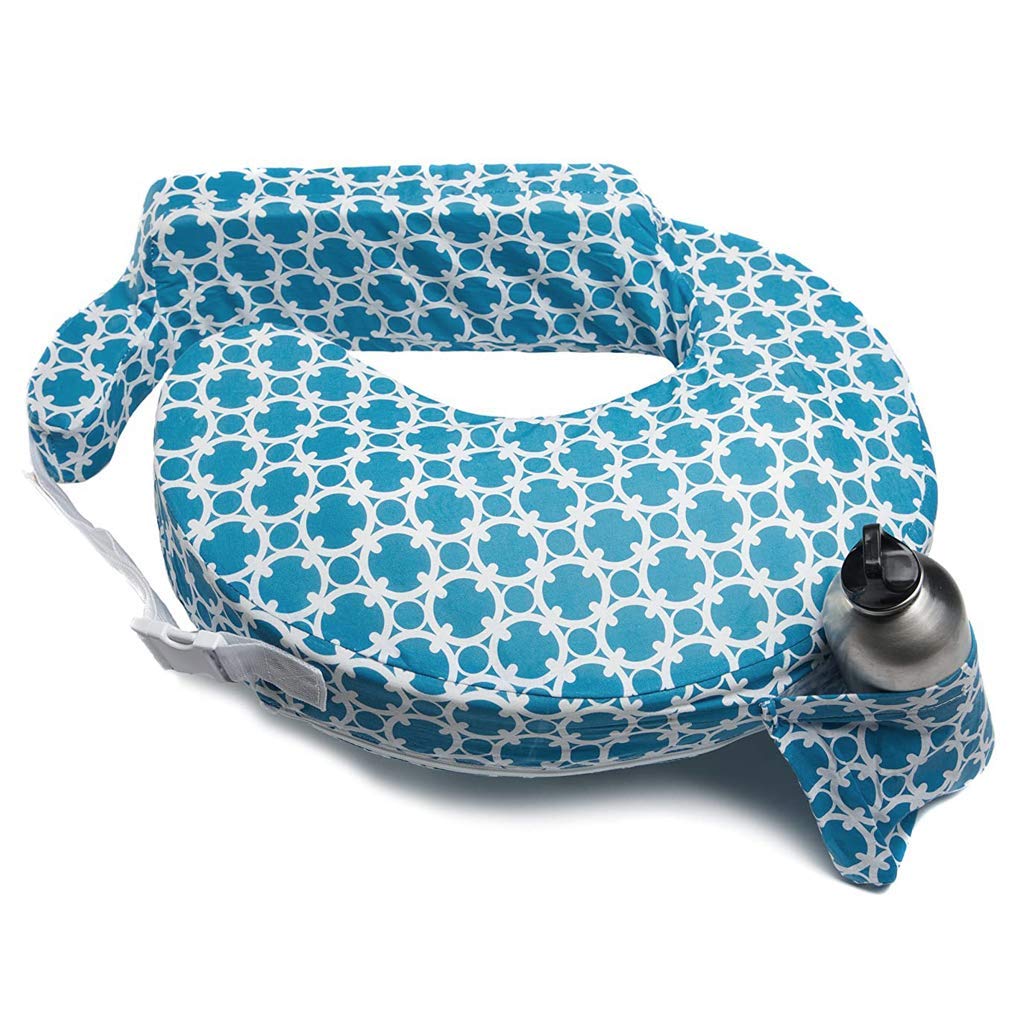 Nursing Pillow for My Brest Friend Nursing Pillow Available In 15 Recommended by Maternity Hospitals "Designed Baby" - (Aqua Marina) - Colors,