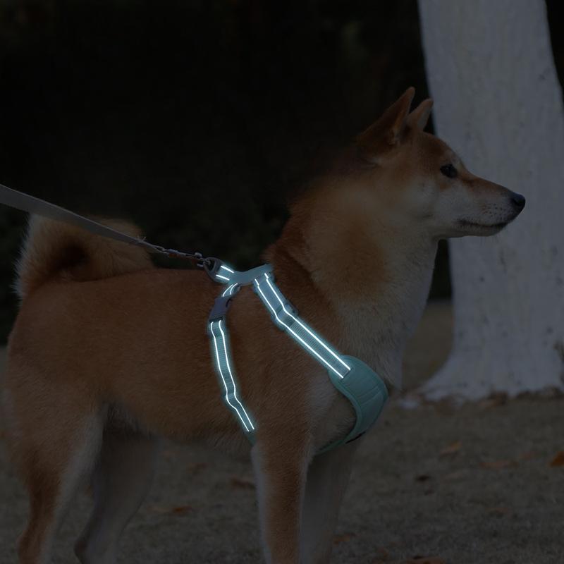 Dog Leash, Vest Reflective Pet Chest and Back Strap, Small and Medium-sized Dog Walking Leash, Anti-escape Dog Leash