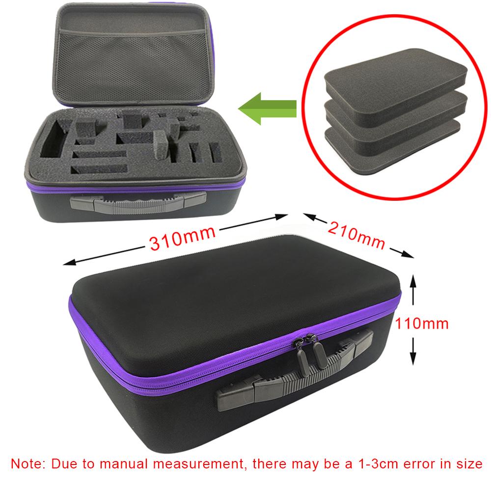 Eva Storage Bag Tool Case Waterproof Oxford Cloth Zipper Bag Shockproof Sponge Box Fishing Gear Organizer Carring Pouch Camera