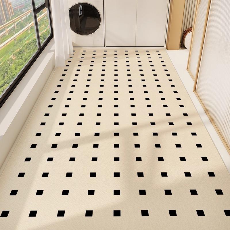 

Waterproof Anti-slip Balcony Mat PVC Leather Kitchen Floor Mat Oiiproof Non-slip Carpet Dirt-resistant Washable Easy Clean Rug 50X80cm