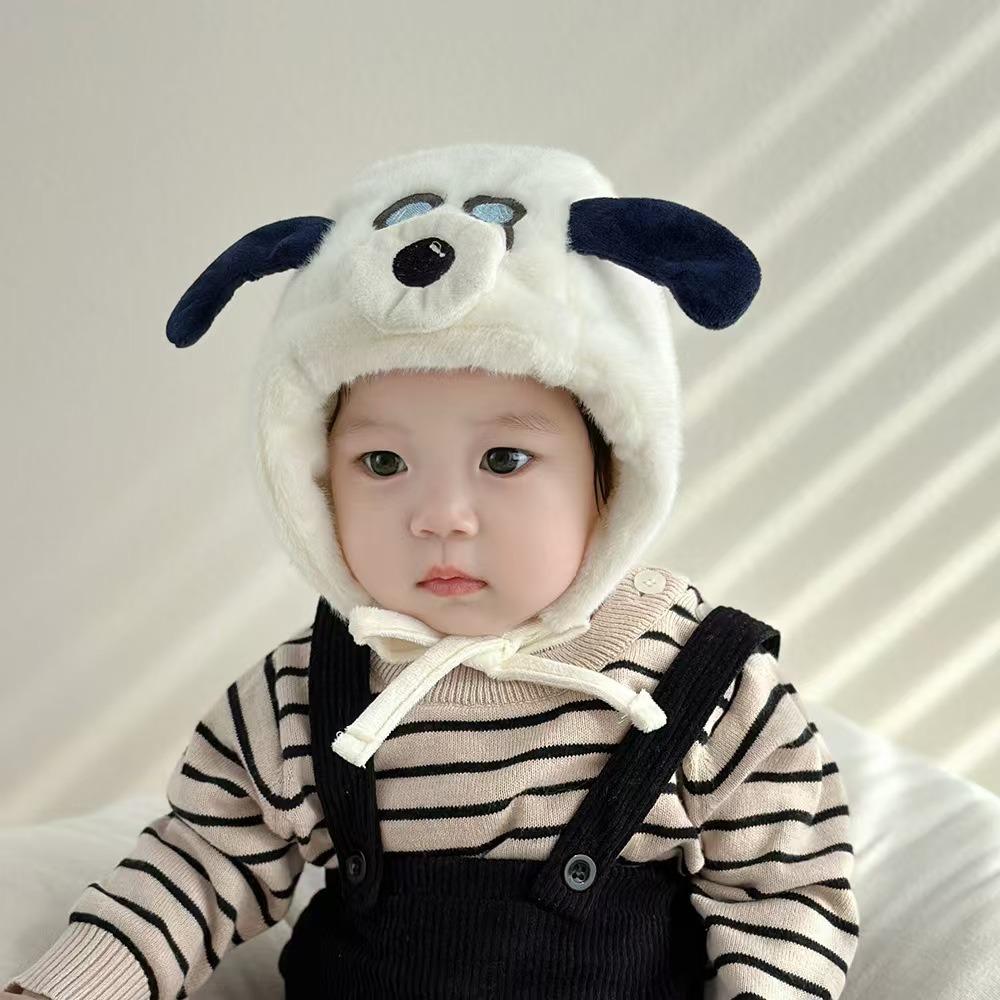 

Plush Bonnet Caps Winter Warm Beanie New Ear Protection Cap Autumn Winter білий