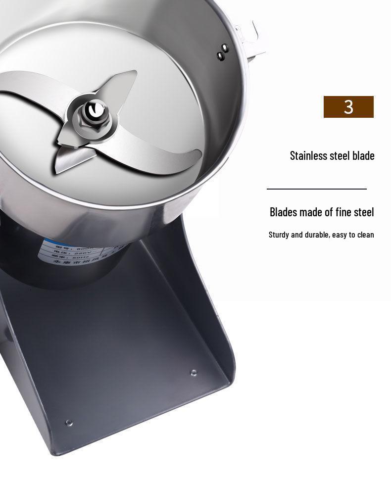 Stainless Steel Grain & Cereal Grinder Mill - Ultra-Fine Powder Maker