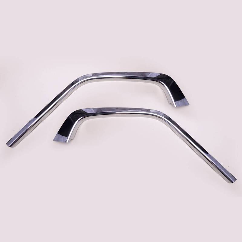 

1 Pair Car Front Bumper Center Upper Grille Covers Trims Fit For Toyota RAV4 -2024 Chrome Style