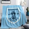 Coventry City Printed Flannel Blanket, Soft Throw for Bedroom Sofa, Washable, Christmas Present, Great Gift.