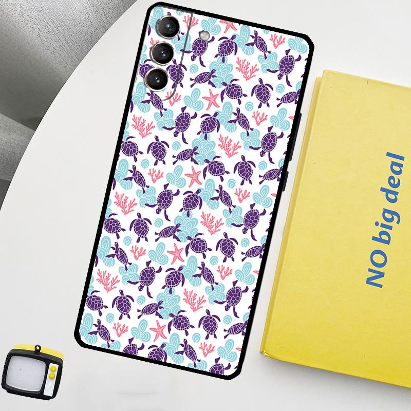 Sea Turtle Phone Case For Samsung Galaxy S24 Ultra S20 S21 S22 S23 Plus S9 S10 S24 FE S25 Ultra Cover