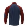 Men's Drop-Shoulder Sleeve Casual Printed Stand-Up Collar Loose-Fit Corduroy Patchwork Sports Sweatshirt