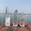 1 pc Natural Clear Quartz Crystal tower point - Hexagonal Prism Stone For Home Decoration, Clear And Polished, Classic Style Crystal Decoration.