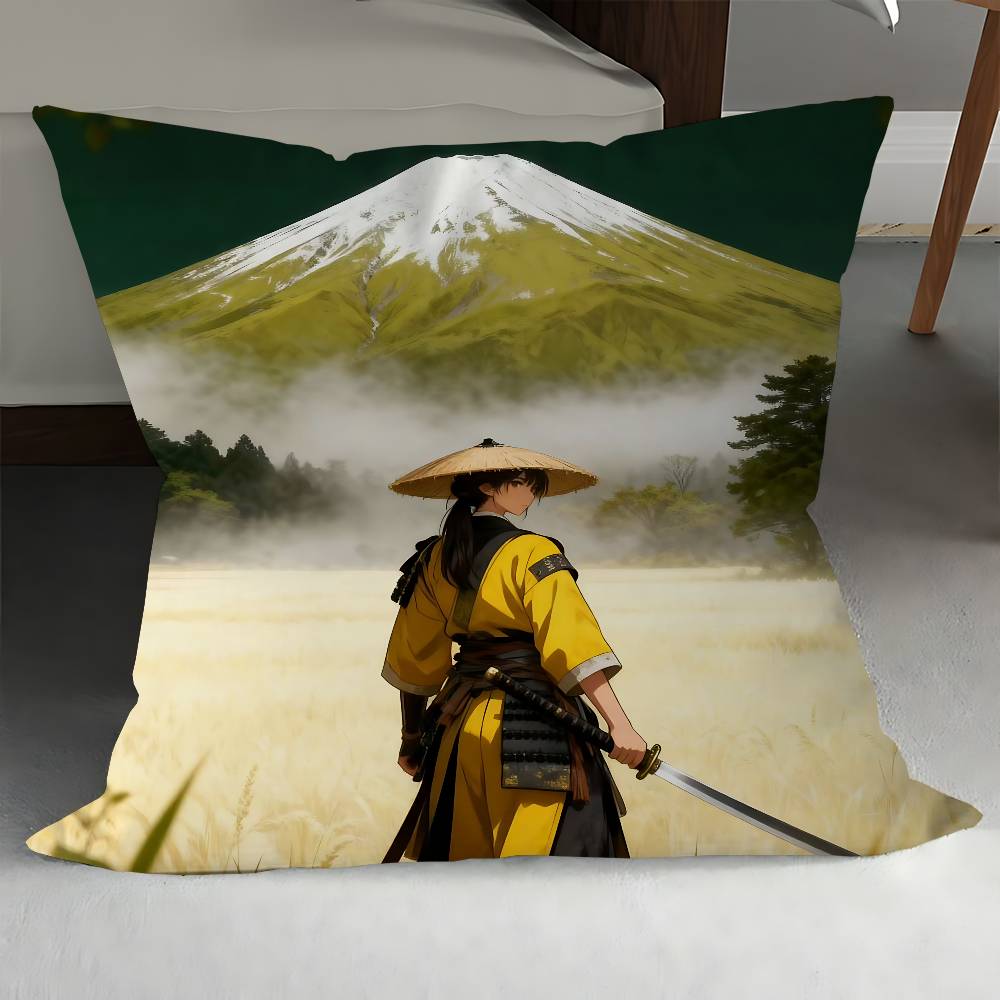 Ghost Of Y-Yotei Stitch Lucky Dragon Pillow Cover Sofa Cushion Cover Home Room Decoration Children Gift