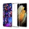 Transparent Phone Case Cover for Samsung Galaxy S25 S24 S23 S22 S20 S21 FE Ultra S25 Edge Plus 5G Capas Universe Starry Sky Moon