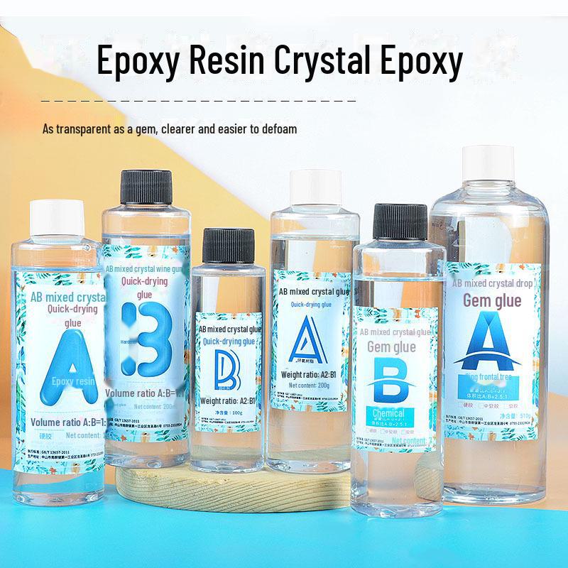 Gereedschapskist met DIY Hoge Transparantie Vergeling Bestendig AB Epoxylijm in Kleurdoos - Gratis Verzending