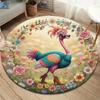 Colorfulbirds Round Area Rug,Carpet Rug for Living Room Bedroom Sofa Playroom Decor,Non Slip Floor Mat