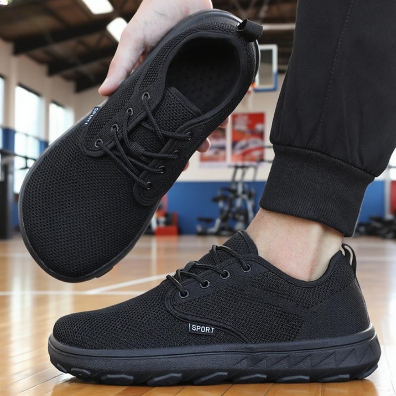 Men's Wide Toe Shoes Breathable Mesh Cushioning Lightweight Comfortable Sneakers Marathon Running Shoe Minimalist Big Foot Shoes