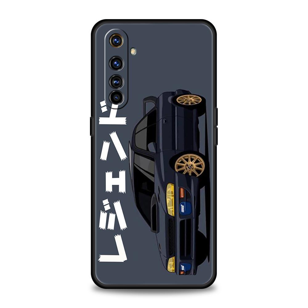 JDM Tokyo Drift Sports Car For Realme GT Neo 2 3 3T Phone Case For Realme 10 9 8 5G 7 6 GT2 Pro Plus 9i 8i C21 C11 C25 C35 Cover