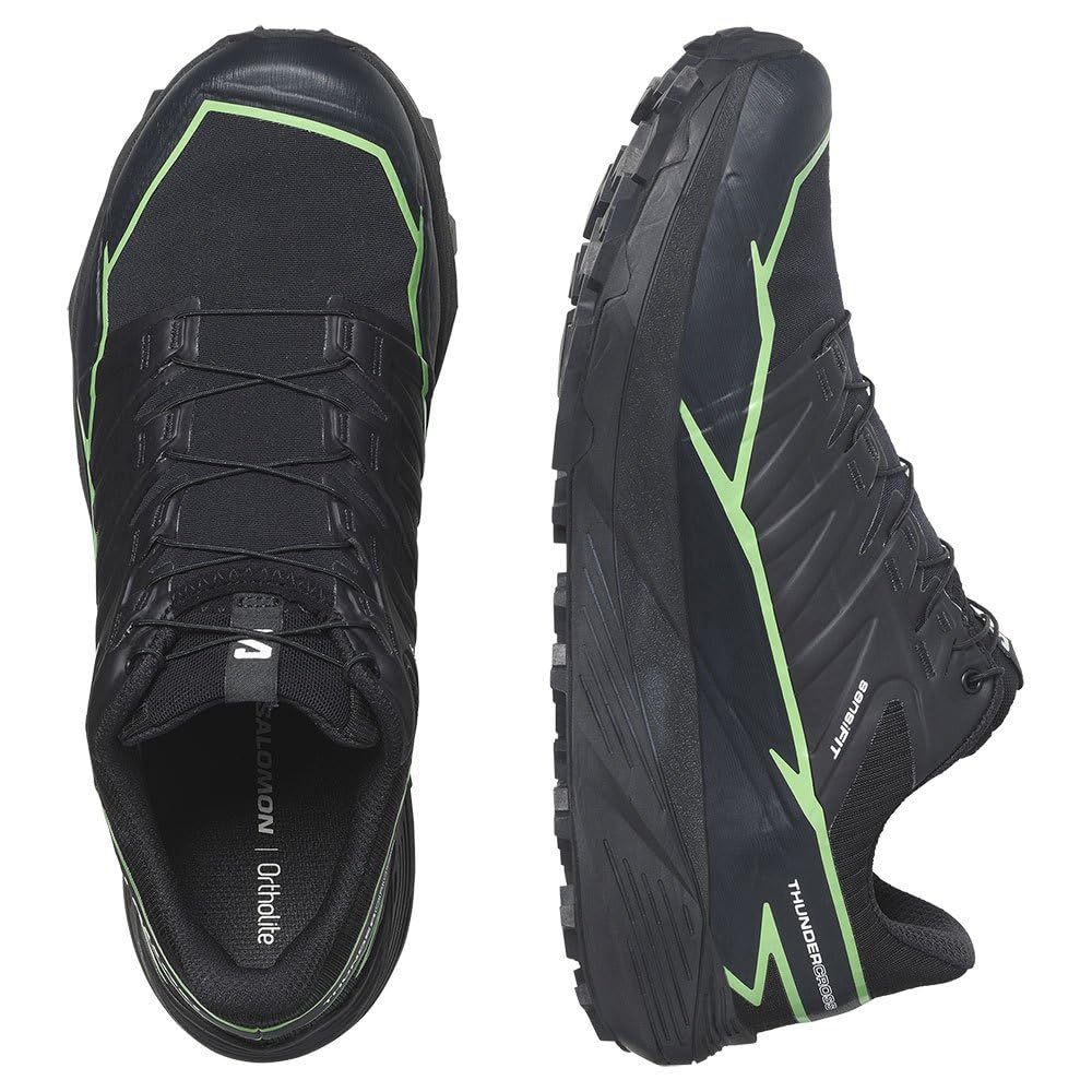 SALOMON Thundercross GTX Size Men's Gore-Tex Boots, Black/Green Gecko, 27.0cm