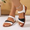 Large-sized Fish-mouth Casual Sandal Style Sandals for Women To Wear Velcro Shoes on Top