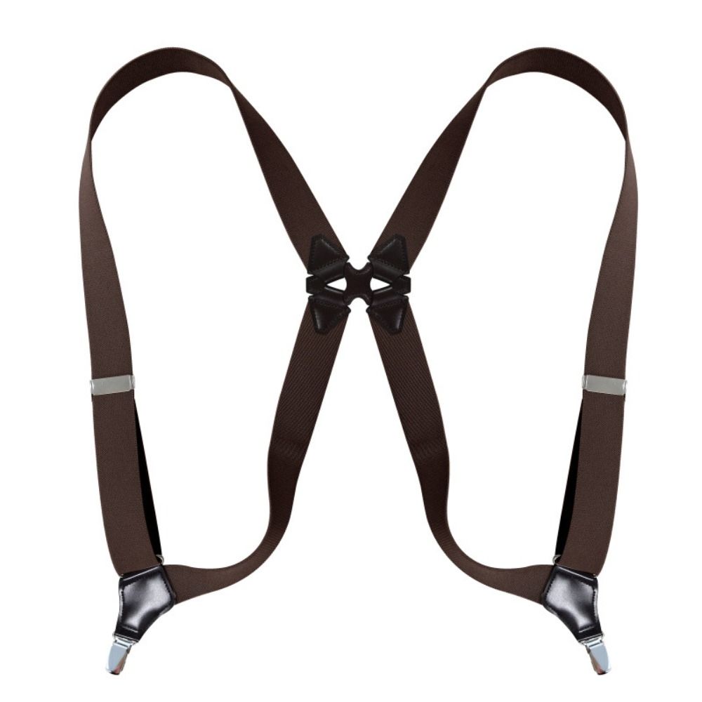 Adjustable Men's Suspenders Braces X Shape Trouser Straps Belt Braces Suspenders  Wedding Party