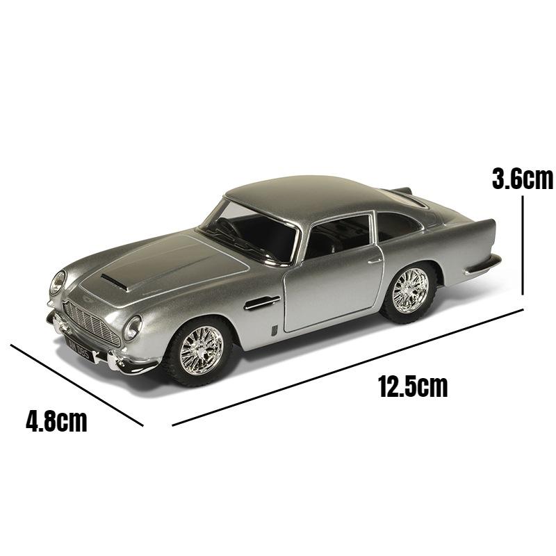 1:38 Db5 Alloy Classic Sports Car Model Diecasts Metal Retro Racing Vehicles Car Model Simulation Collection Childrens Toys Gift