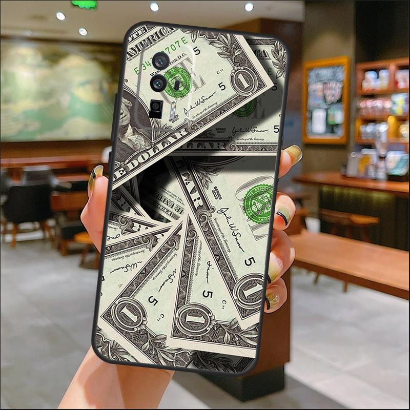Banknote Dollar Cash Money Case For Xiaomi 15 14 Ultra 13 11T 12T 13T 14T Pro POCO X7 Pro X3 X5 X6 M6 F5 F6 Pro Cover