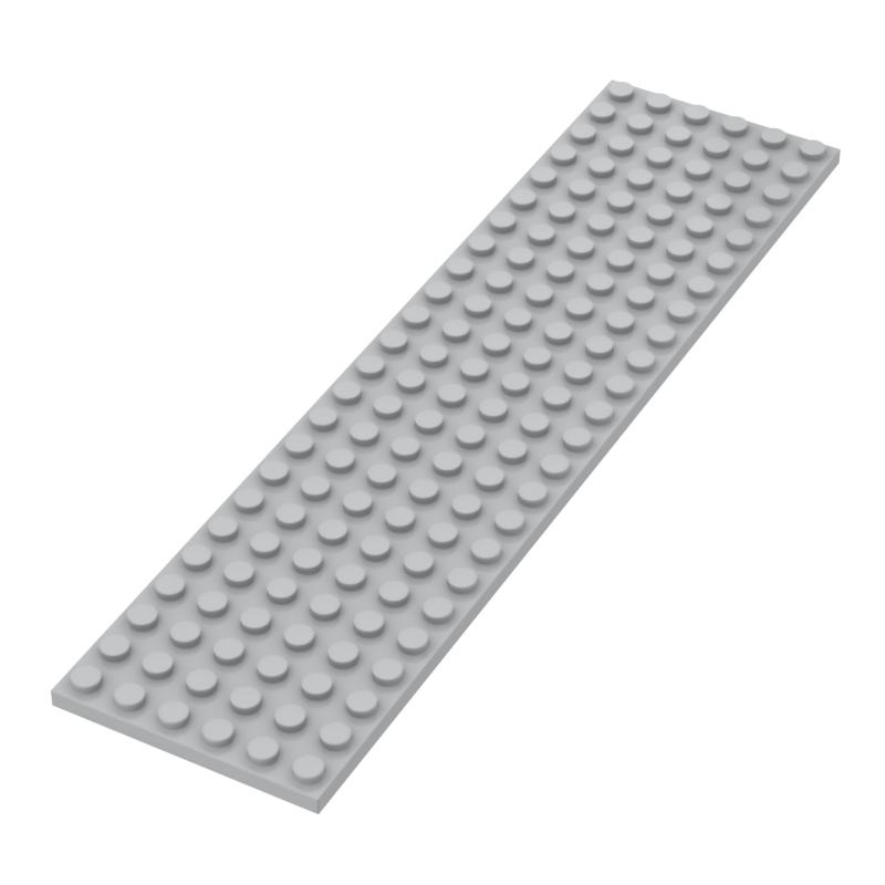 

3026 Plate 6 x 24 Bricks Collections Bulk Modular GBC Toys For Technical MOC DIY Building Blocks Compatible світло-сірого кольору