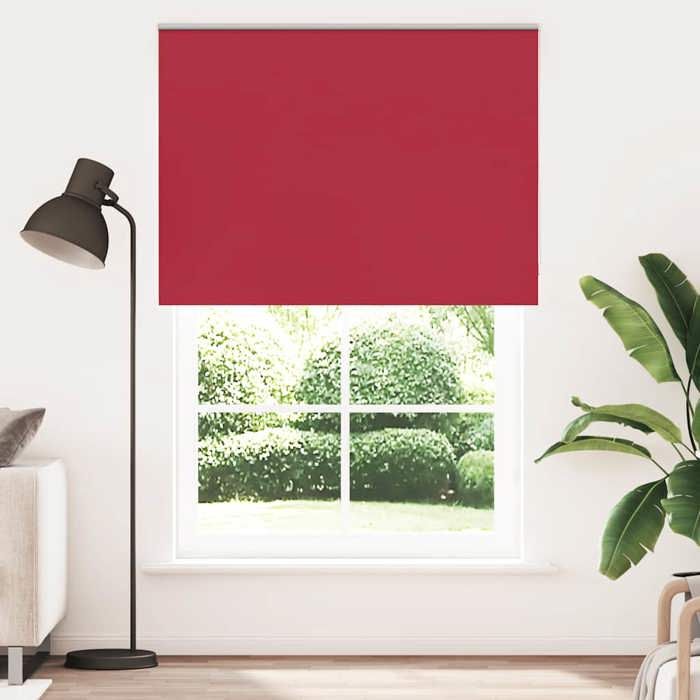 VidaXL Blackout Roller Blind Red Fabric Width 141.6 Cm, Day and Night Blind, Kitchen Blind, Blind 4011865