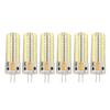 6pcs G4 LED Bulb 700LM 7W 72LED 360 Degree Lighting Silicone G4 Bulb for Ceiling Light Wall Light AC DC12V White Light