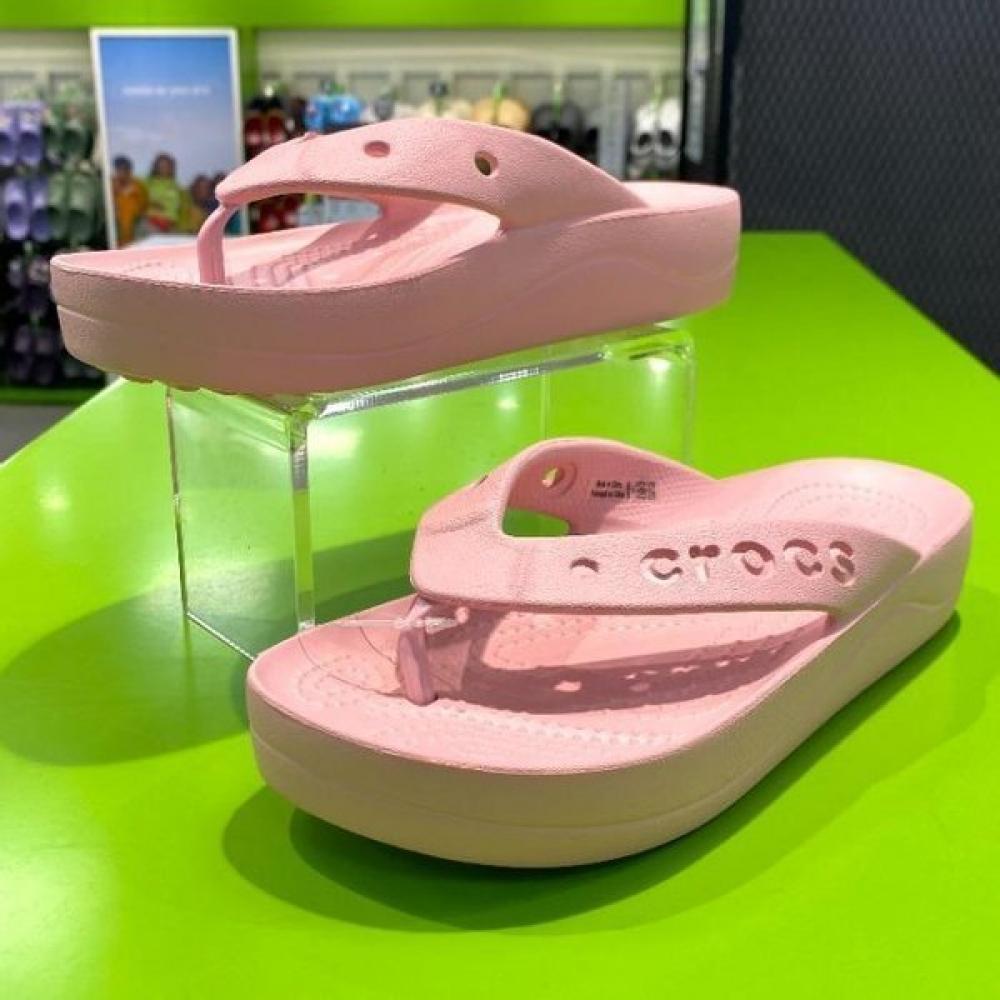 

CrocS Женские Удобные Легкие Шлепанцы Лепестково-розовые Hc02 Bayah Platform petal pink/w5/220