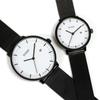 soue Pair Watch A Basics Pair Watch Pair Couple 38mm x 30mm Size Stainless Steel Mesh Band Black White Dial [SOUE] Women's Men's