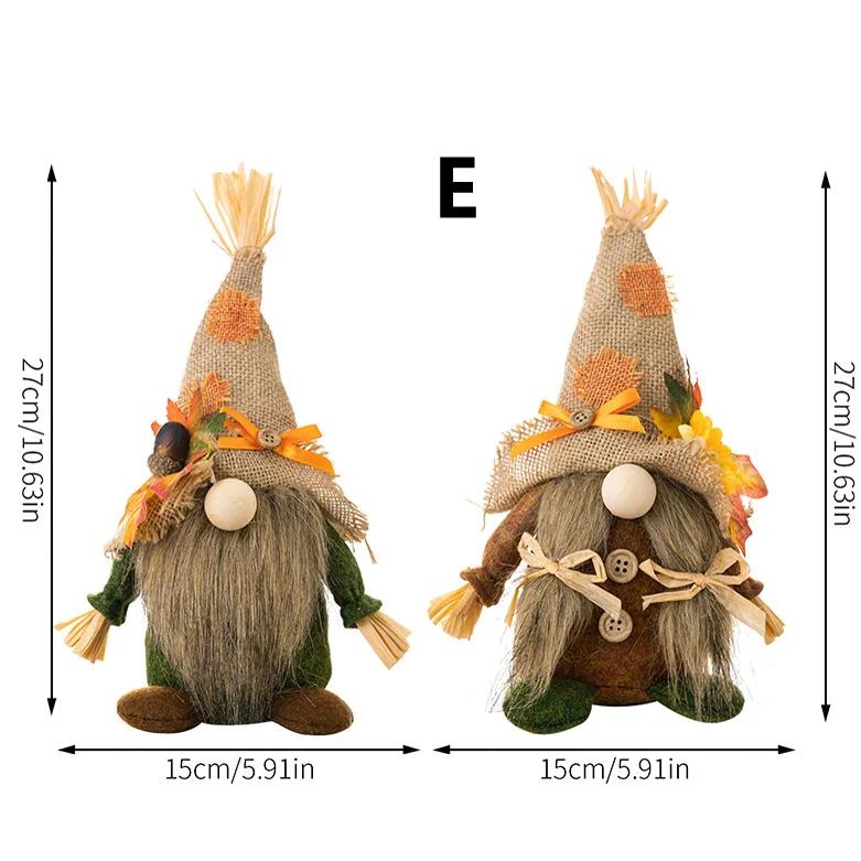 Thanksgiving Gnome Fall Gnomes Decorations for Home Hold Maple Pumpkin Harvest Gift Table Tired Tray Decor Indoor Decor