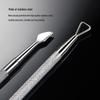 Nail Art Remover Tool: Double-Ended Steel Pusher & Cuticle Remover for Gel Polish